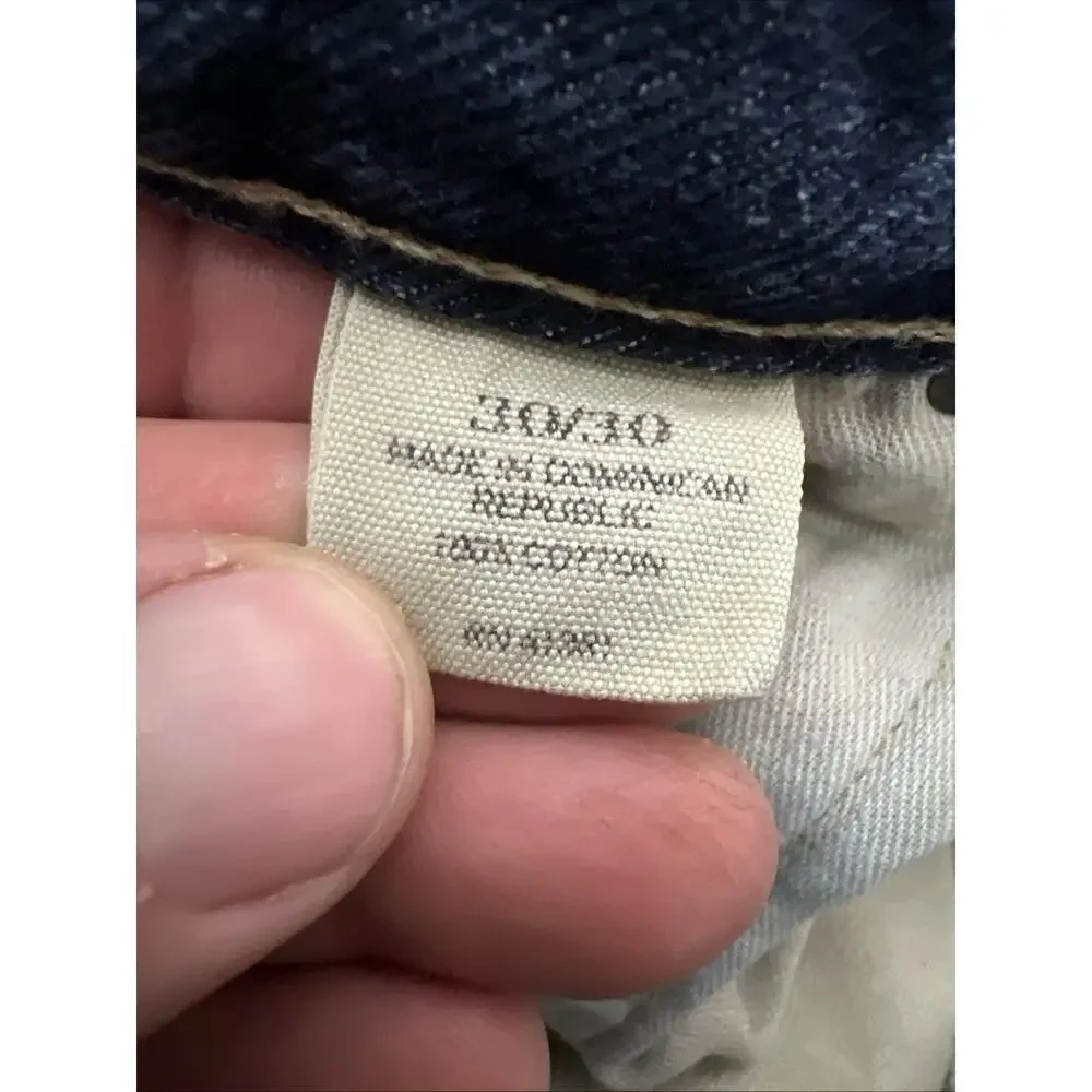 Polo Ralph Lauren Cortlandt 300 Dark Wash Blue Denim Jeans Mens 30x30